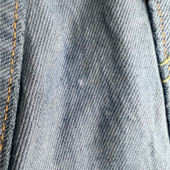 Levi's 501 Denim Cut off Jean Shorts Raw Hem Button Fly Size 26 - Picture 9 of 14